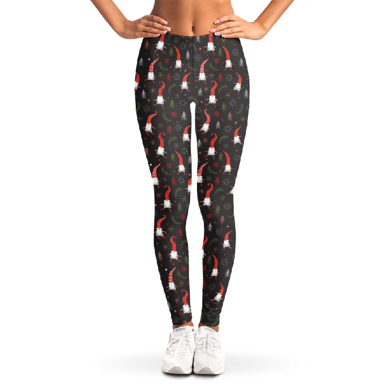 Savings Bonanza Christmas Gnomes Pattern Print Women's Leggings