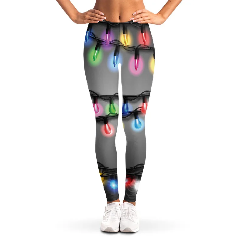 Deal Zone Christmas Holiday Lights Print Women's Leggings