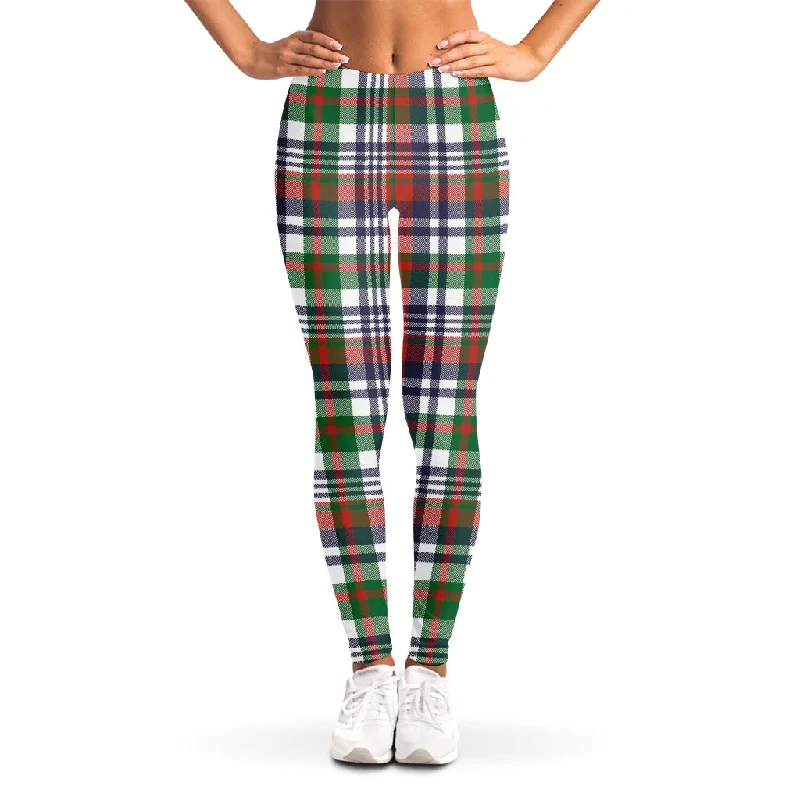 Factory Direct Sale Christmas Madras Plaid Print Women's Leggings