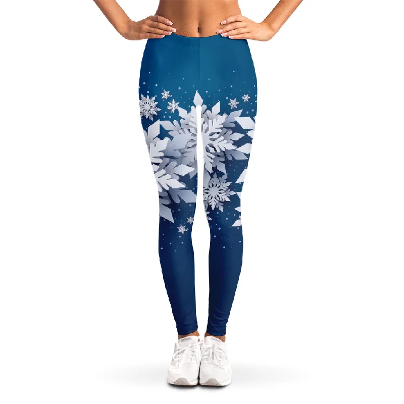 Clearance Event Christmas Snowflake Print Women's Leggings