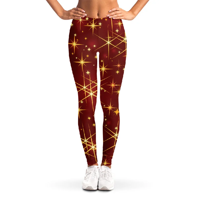 Holiday Sale Christmas Sparkle Print Women's Leggings