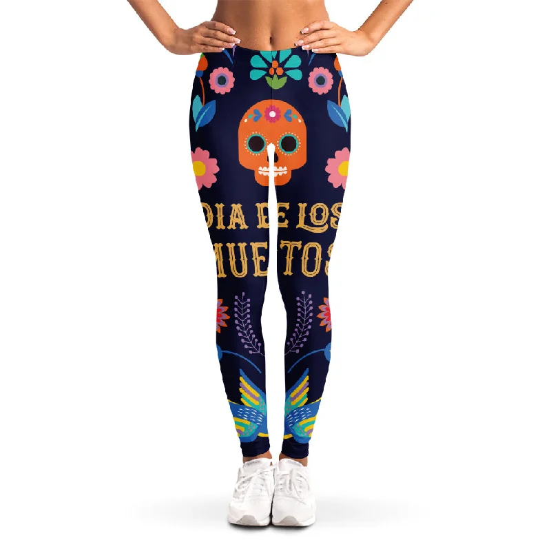 Super Bargain Cinco de Mayo Day Of The Dead Print Women's Leggings
