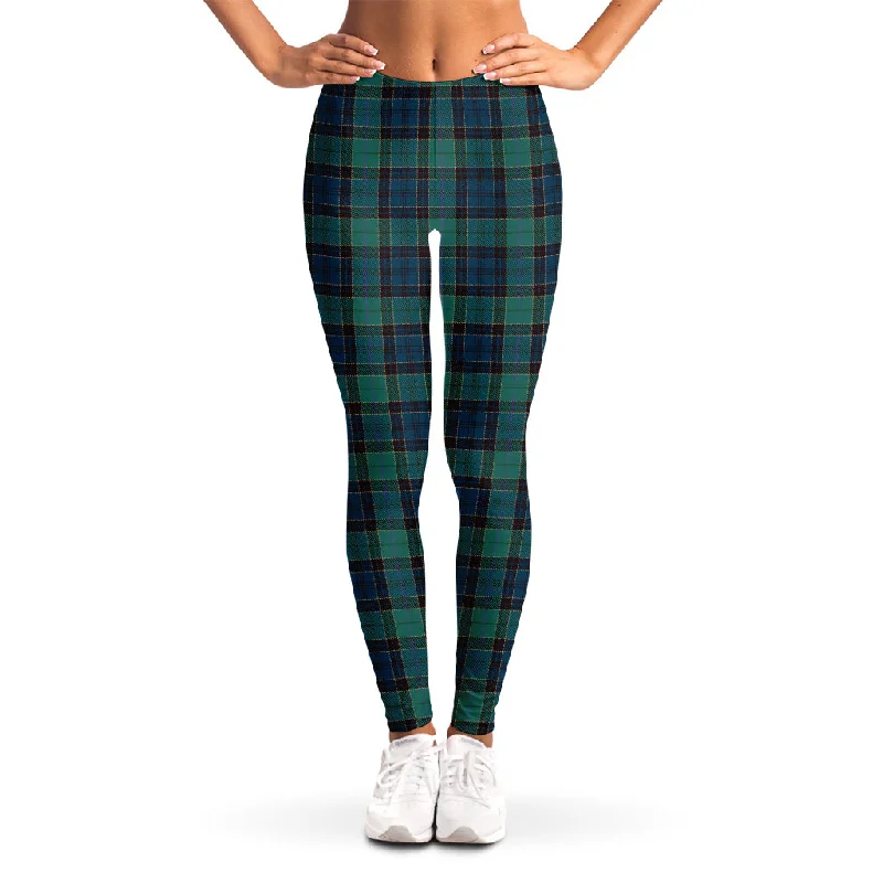 Reduced Prices Clan Campbell Tartan Pattern Print Women's Leggings