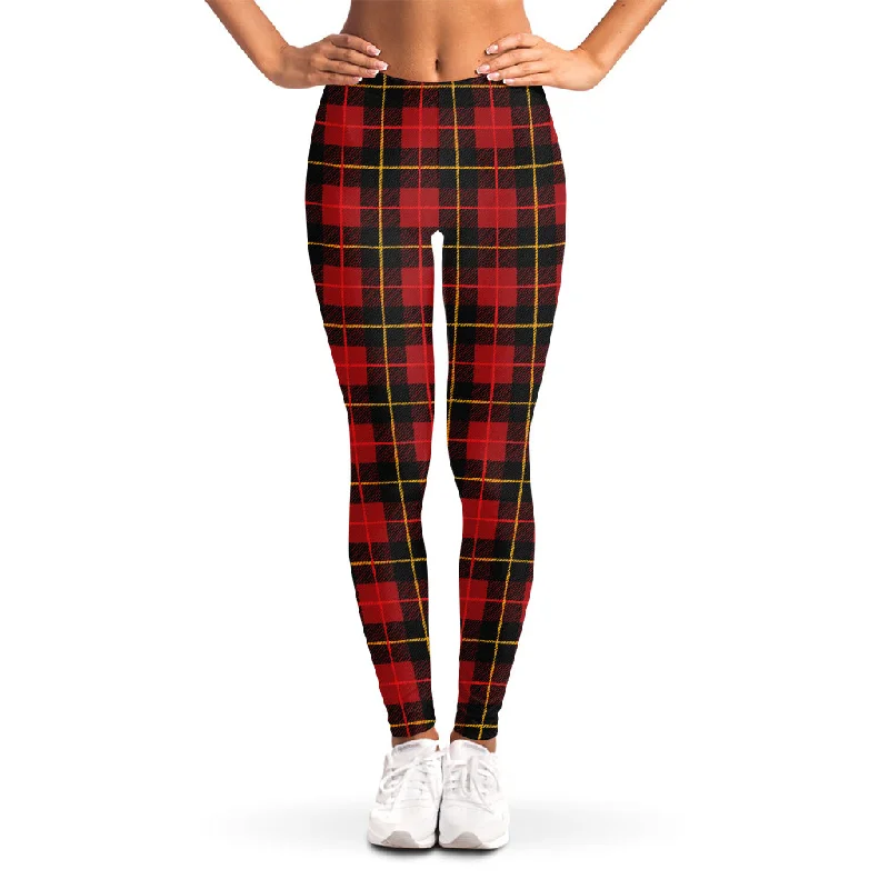 Price Rollback Clan Macqueen Tartan Pattern Print Women's Leggings