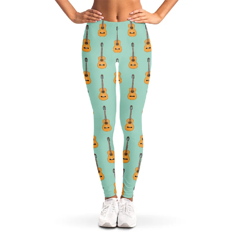 Markdowns Classical Guitar Pattern Print Women's Leggings