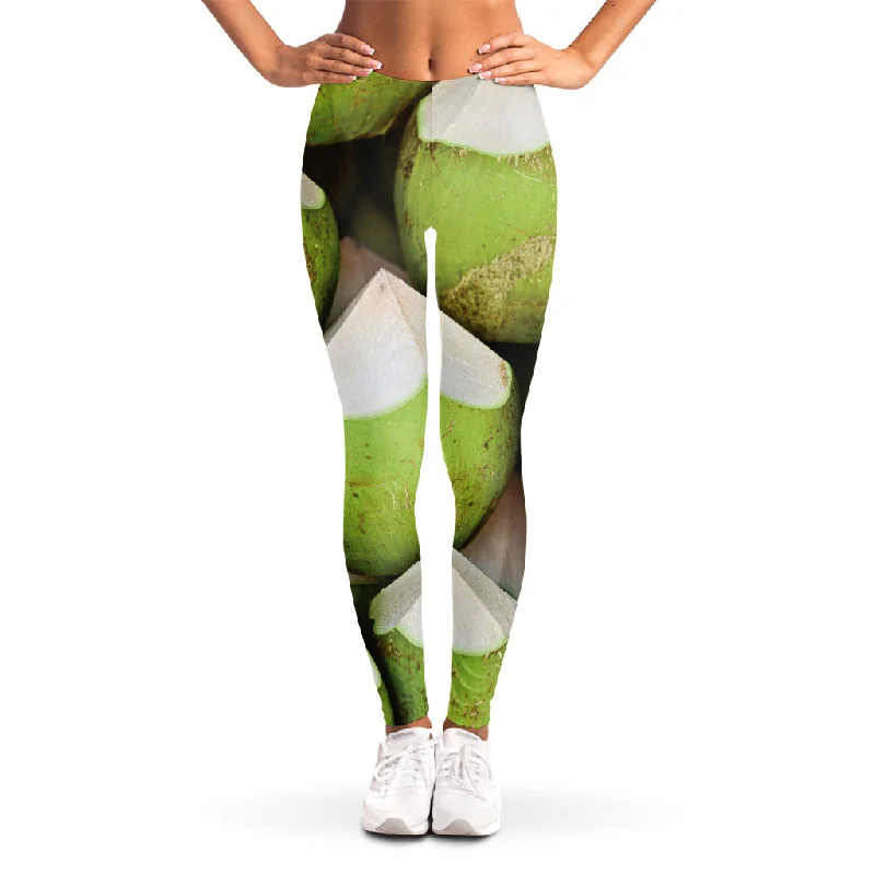 Early Access Coconut 3D Print Women's Leggings