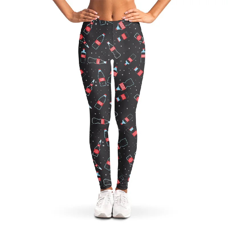 Deal Dash Cola Bottle Pattern Print Women's Leggings