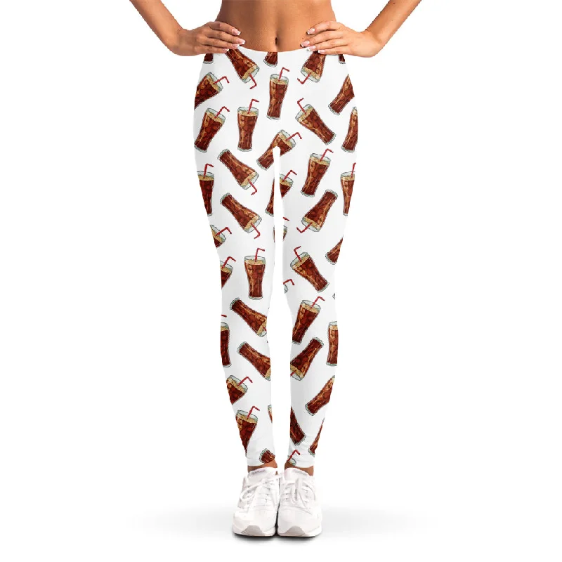 Discount Deals Cola Pattern Print Women's Leggings