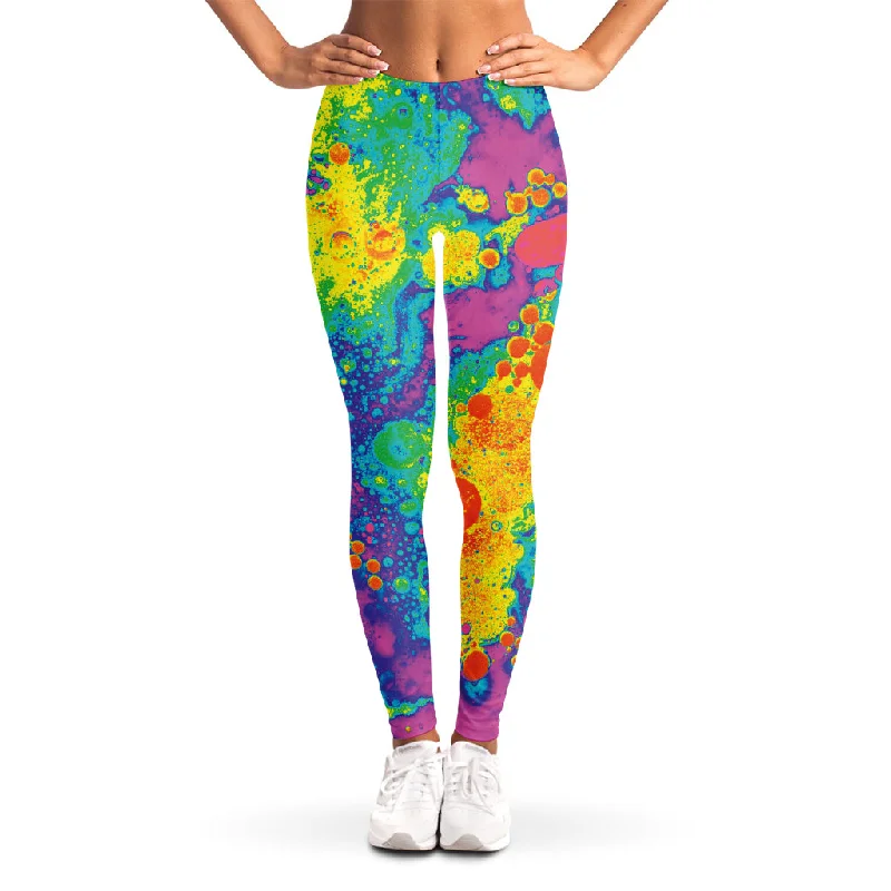 Bonus Savings Colorful Acid Melt Print Women's Leggings