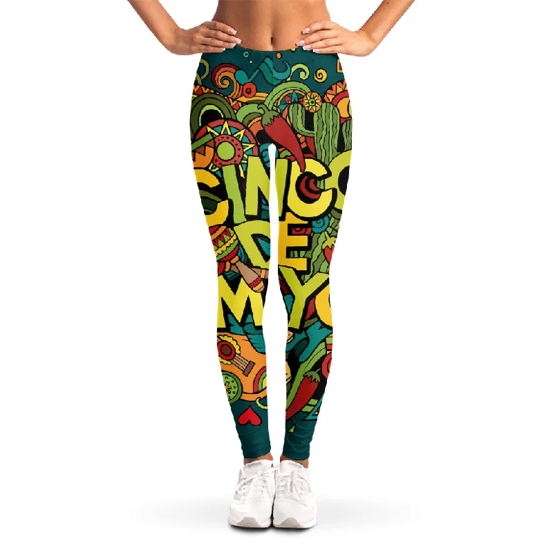 Quick Sale Colorful Cinco de Mayo Print Women's Leggings