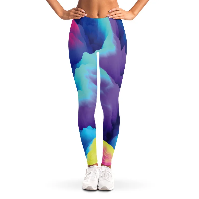 Can't Miss Colorful Cloud Print Women's Leggings