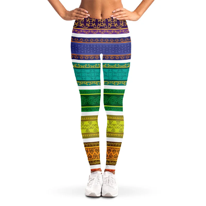 Savings Alert Colorful Ethnic Pattern Print Women's Leggings