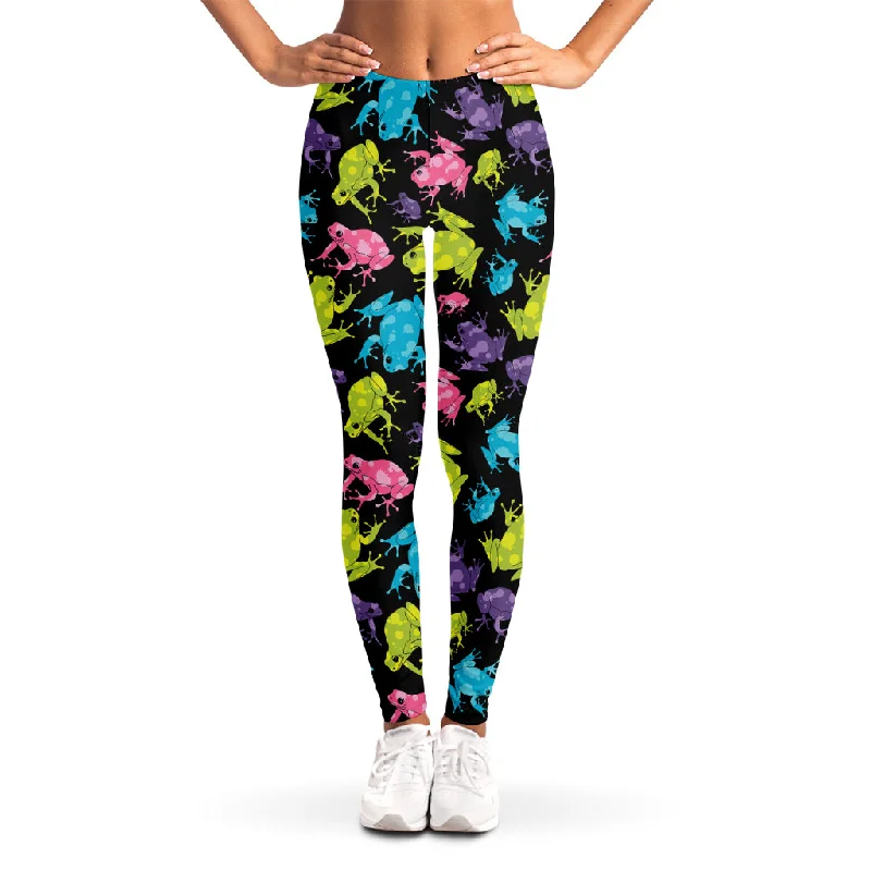 Best Bargains Colorful Frog Pattern Print Women's Leggings