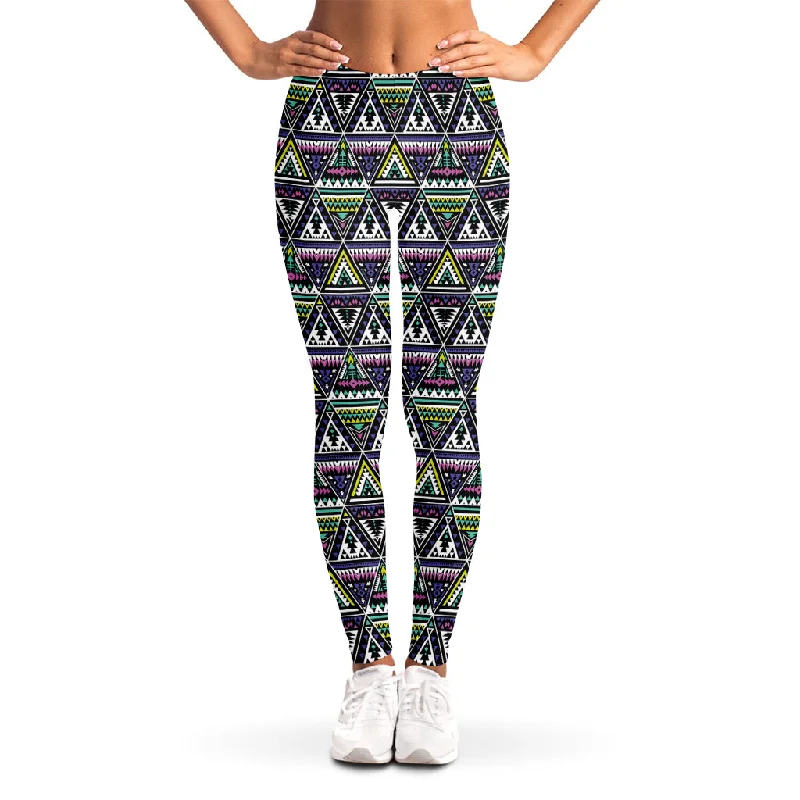 Price Drop Alert Colorful Geometric Native Navajo Print Women's Leggings