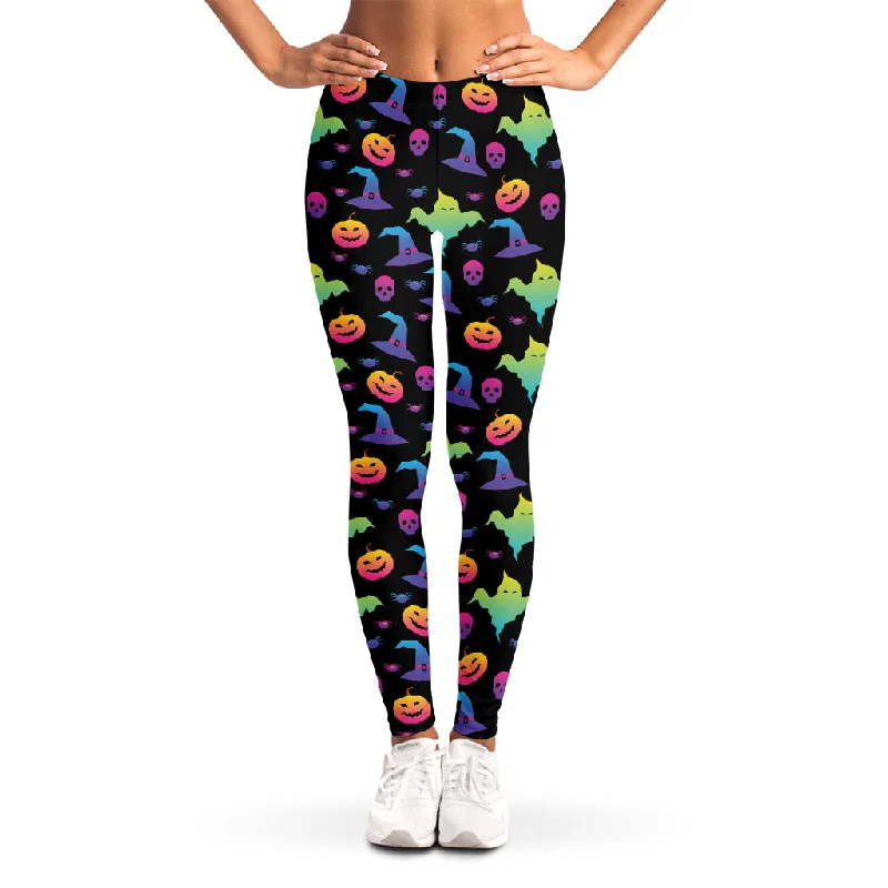 Mega Deal Colorful Halloween Party Pattern Print Women's Leggings