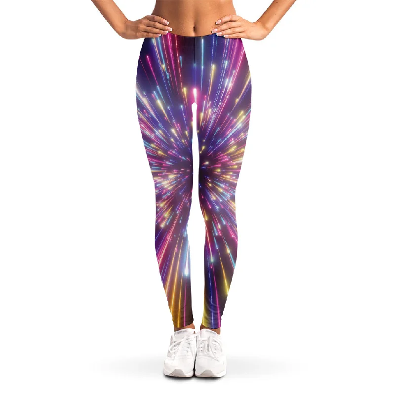 Season Finale Sale Colorful Hyperspace Print Women's Leggings