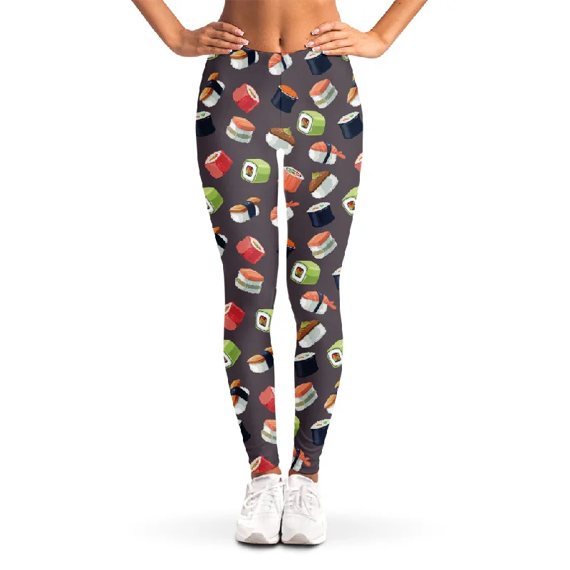 Today’s Special Colorful Japanese Sushi Pattern Print Women's Leggings