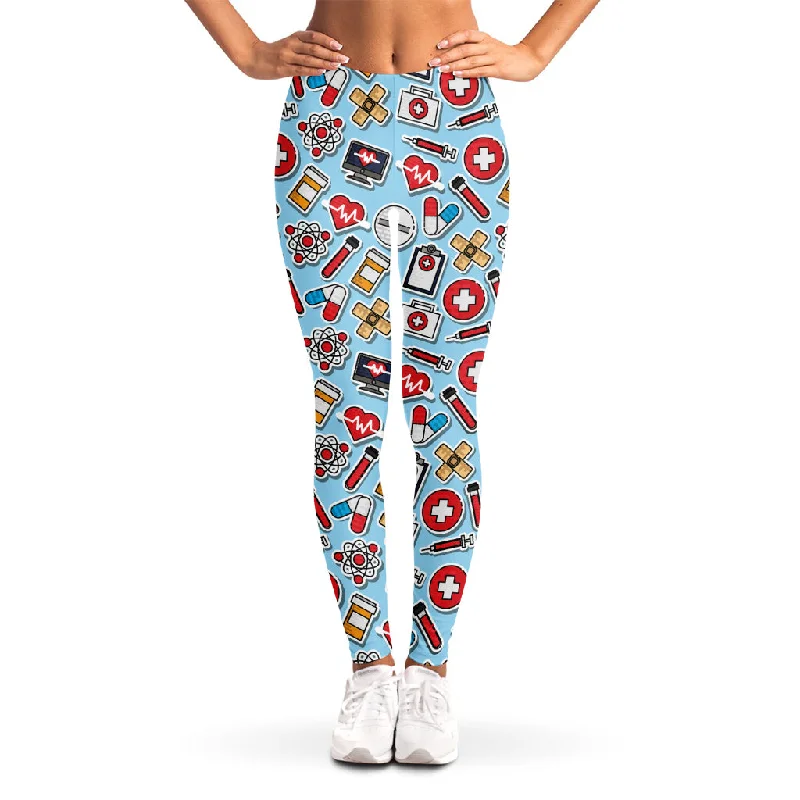 Today Only Colorful Medical Pattern Print Women's Leggings