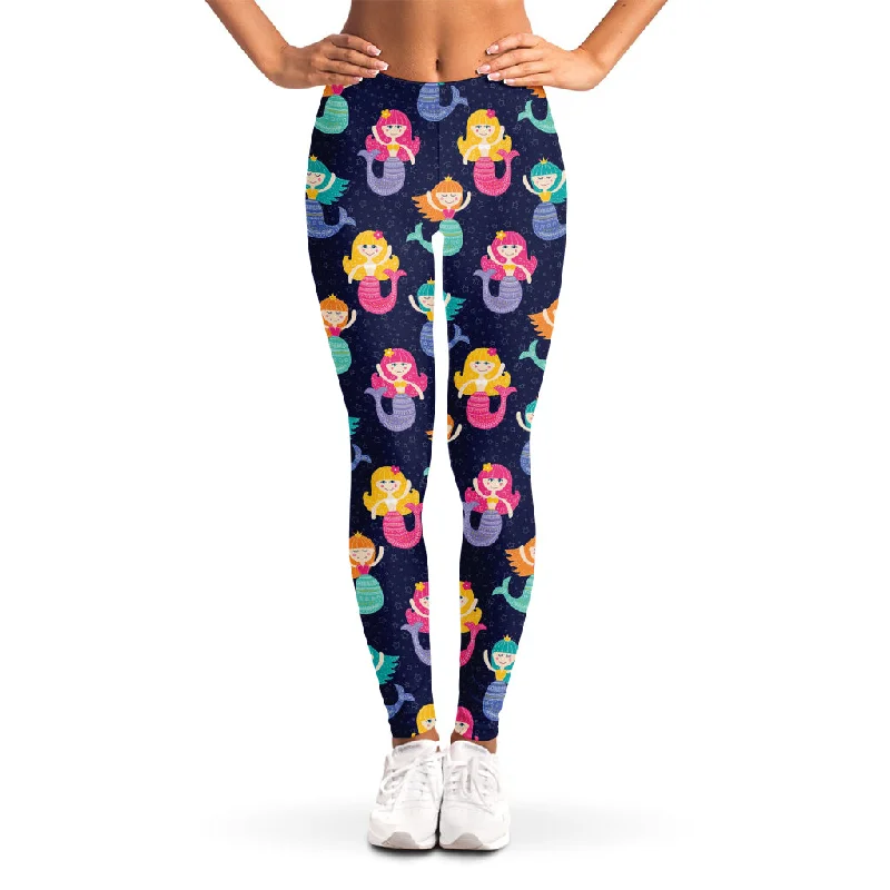 Clearance Sale Colorful Mermaid Pattern Print Women's Leggings