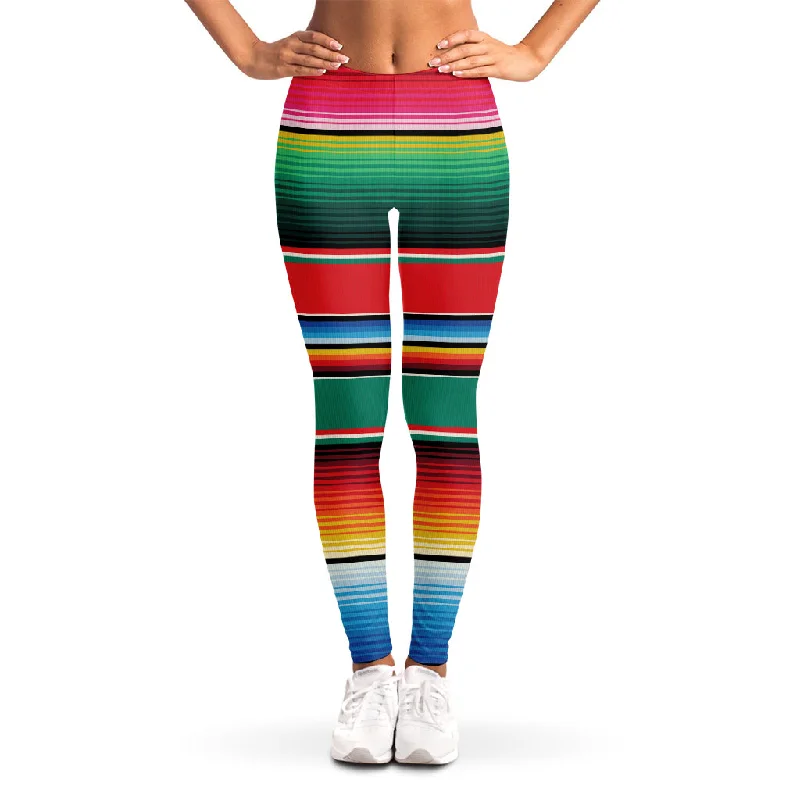 Year-End Sale Colorful Mexican Blanket Pattern Print Women's Leggings
