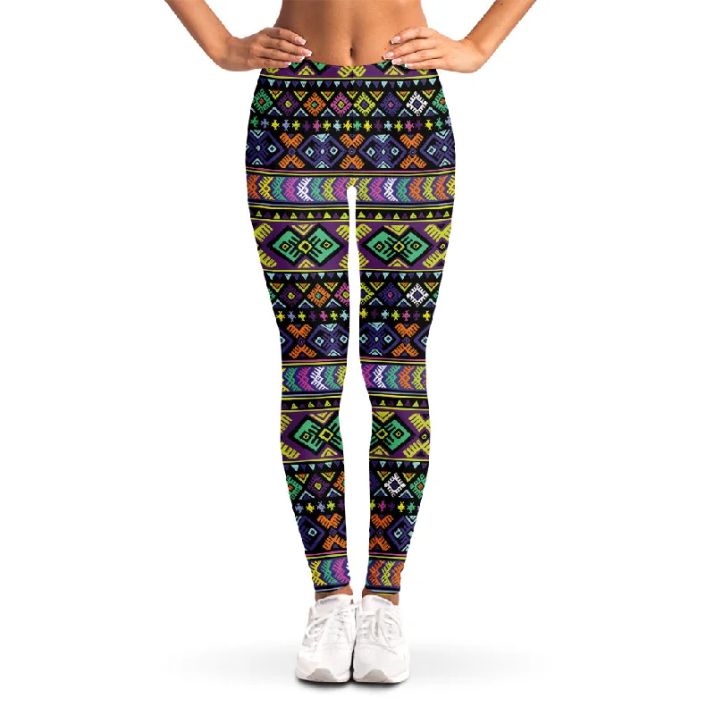 The Best Prices Colorful Native Navajo Tribal Print Women's Leggings