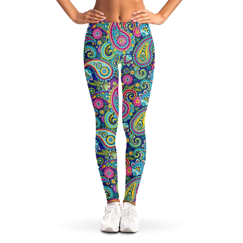 Quick Sale Colorful Paisley Pattern Print Women's Leggings