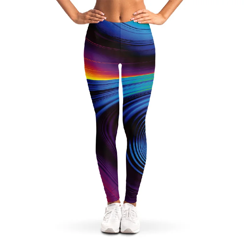 Midnight Madness Colorful Psychedelic Print Women's Leggings