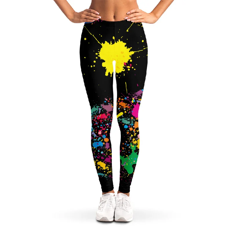 Amazing Deals Colorful Splash Yin Yang Print Women's Leggings