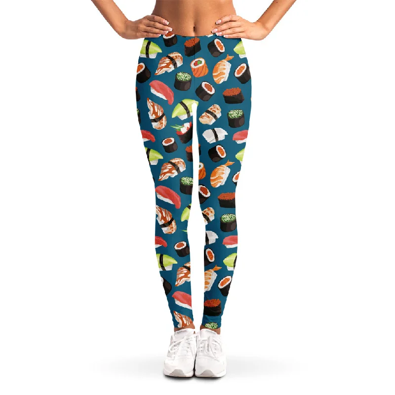Must-Have Deals Colorful Sushi Pattern Print Women's Leggings