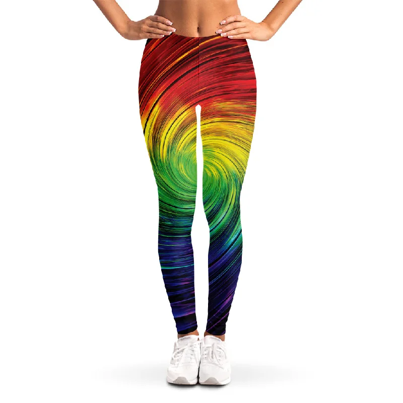Lowest Prices Colorful Swirl Print Women's Leggings