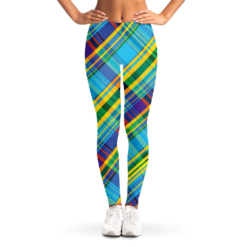 Great Bargains Colorful Tartan Pattern Print Women's Leggings