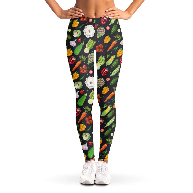 Weekend Deal Colorful Vegetable Pattern Print Women's Leggings