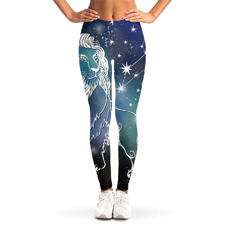Overstock Constellation Of Leo Print Women's Leggings