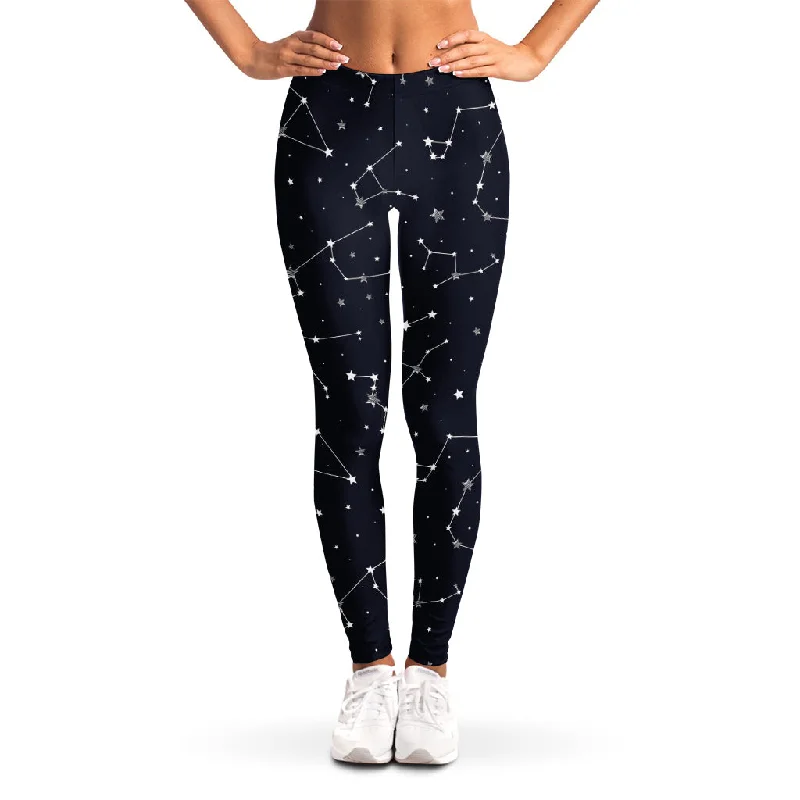 Great Deals Constellation Stars Pattern Print Women's Leggings