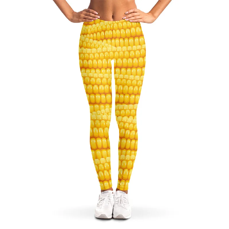 Deal Dash Corn Pattern Print Women's Leggings