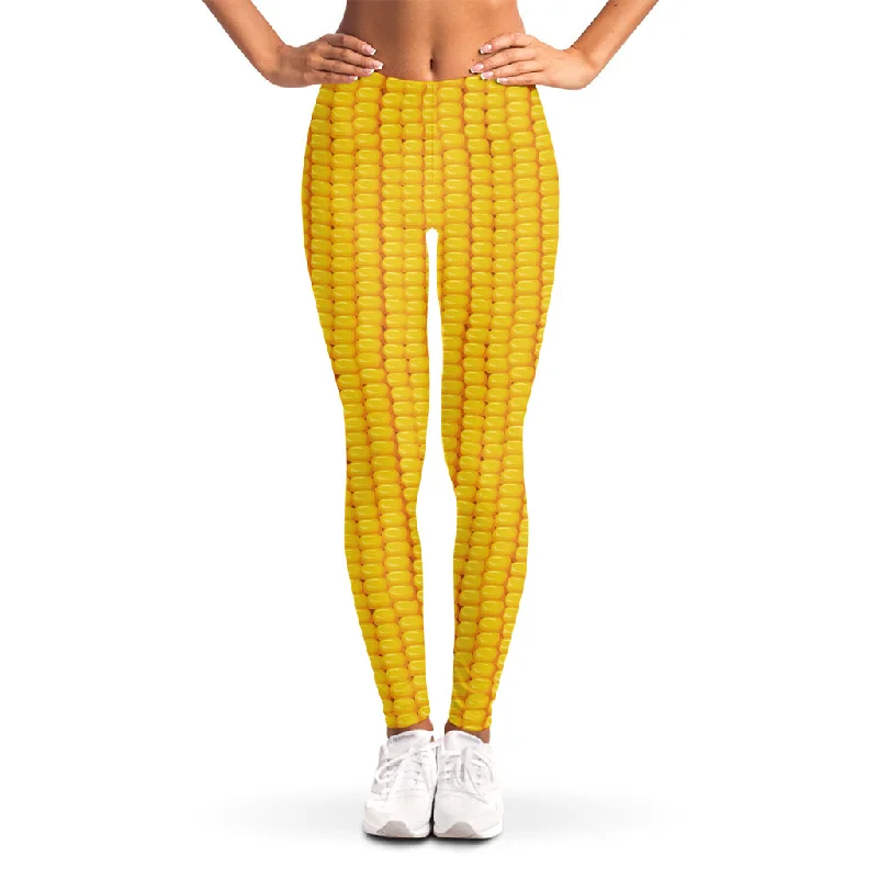 Can't Miss Corn Print Women's Leggings