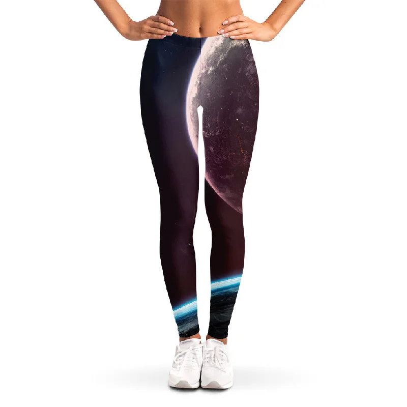 Act Fast Cosmic Space Print Women's Leggings
