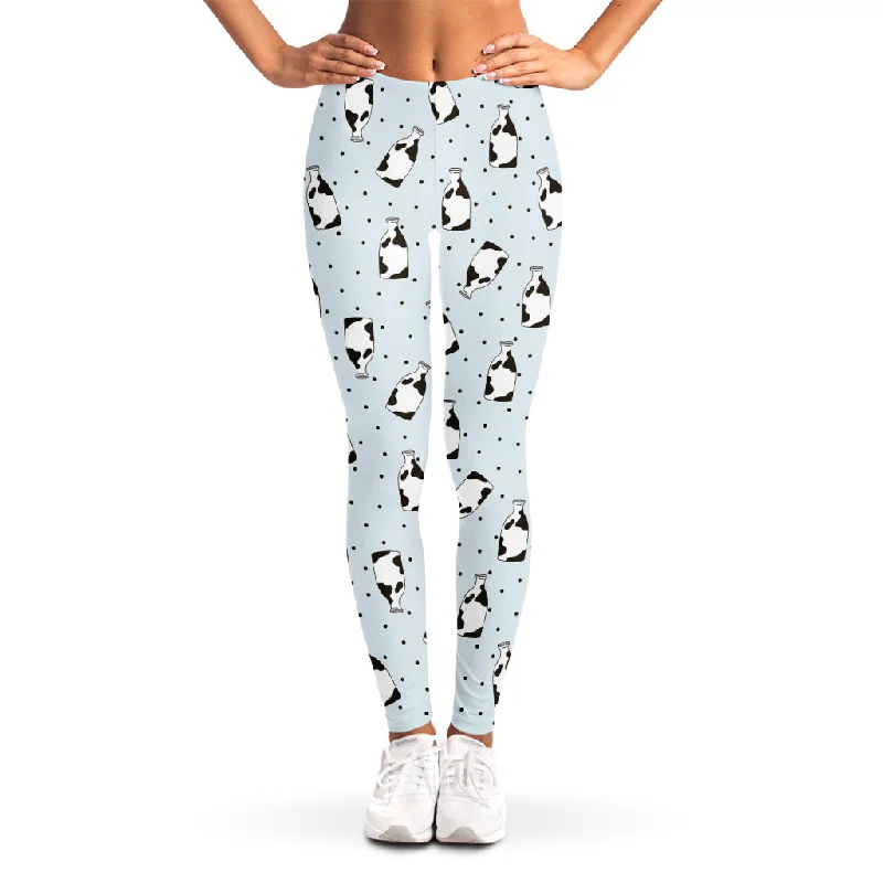 Price Buster Cow Milk Bottle Pattern Print Women's Leggings