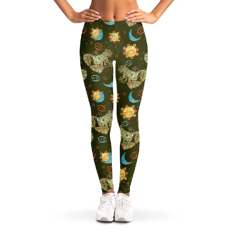 Deep Discounts Cute Cartoon Cancer Pattern Print Women's Leggings