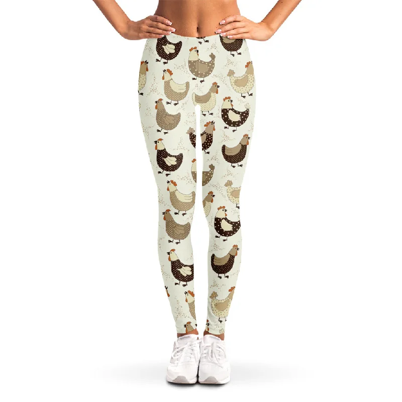 Best Deals Cute Chicken Pattern Print Women's Leggings