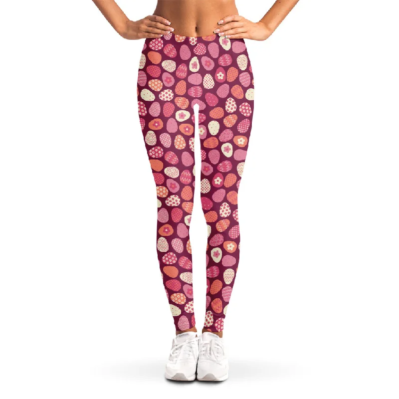Amazing Deals Cute Easter Eggs Pattern Print Women's Leggings
