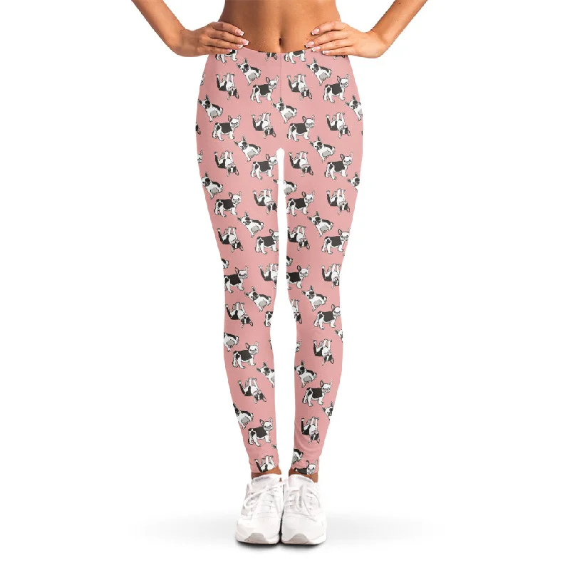 Deal Frenzy Cute French Bulldog Puppy Pattern Print Women's Leggings