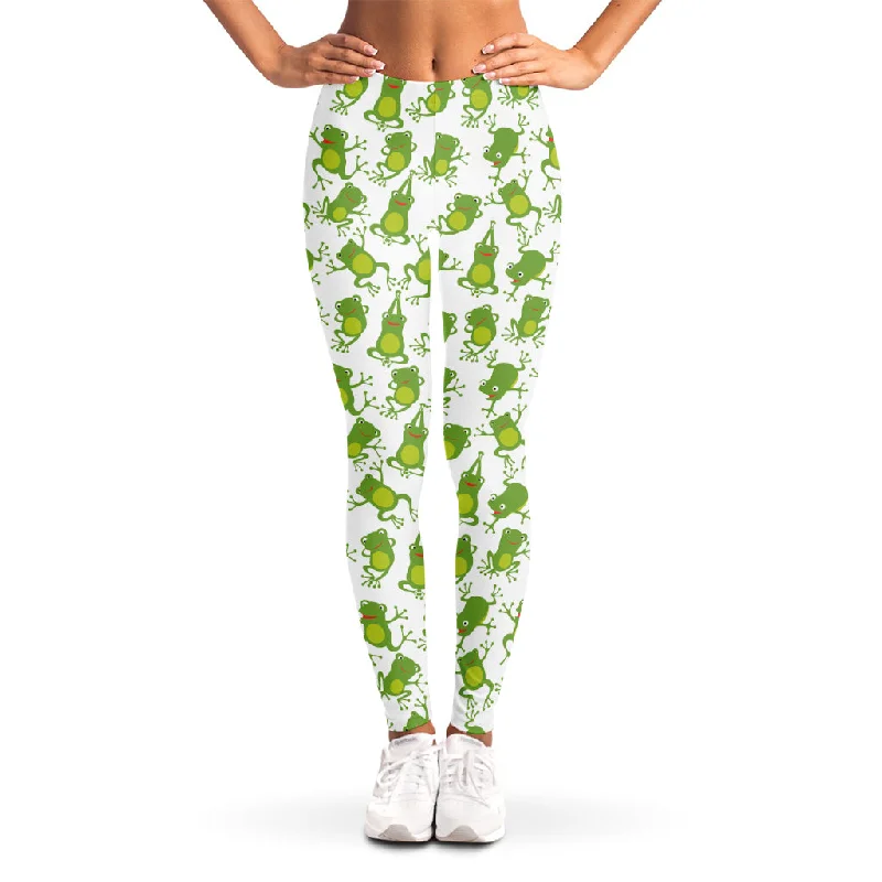 Sneak Peek Sale Cute Frog Pattern Print Women's Leggings