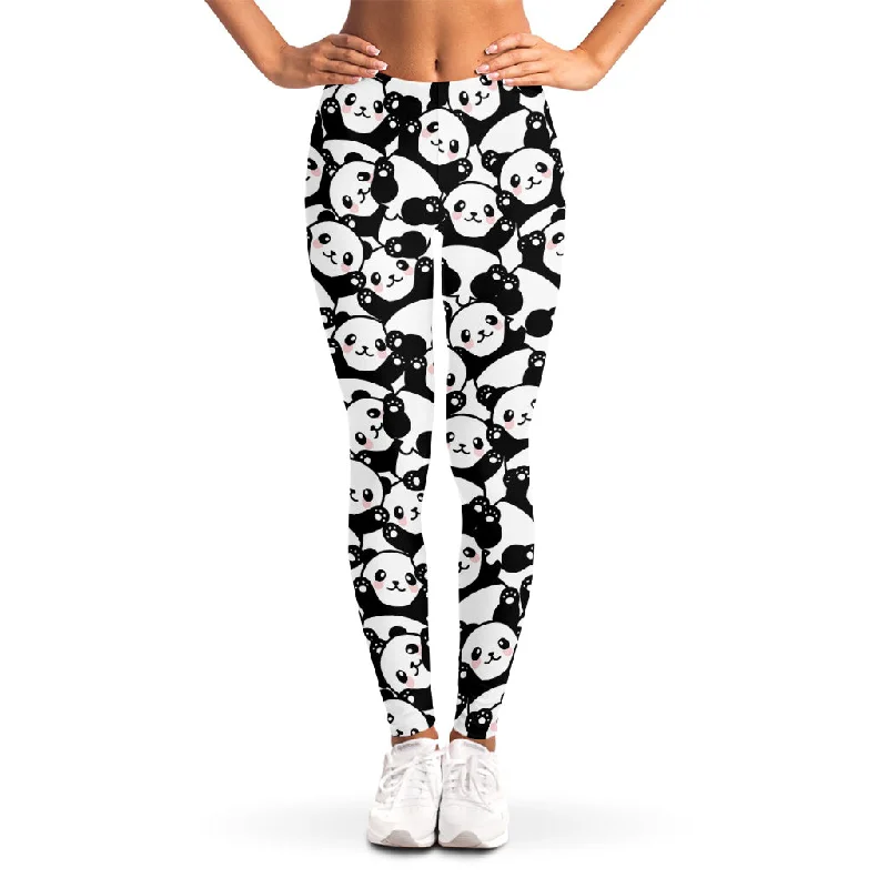 Price Drop Cute Happy Panda Pattern Print Women's Leggings