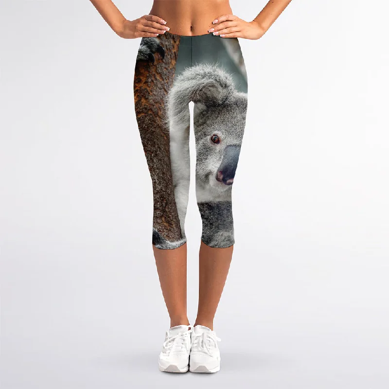 Today's Special Cute Koala Print Women's Capri Leggings