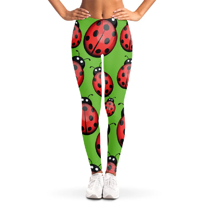 Unmissable Offer Cute Ladybug Pattern Print Women's Leggings