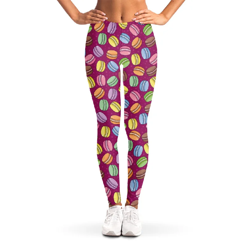 New Markdowns Cute Macaron Pattern Print Women's Leggings