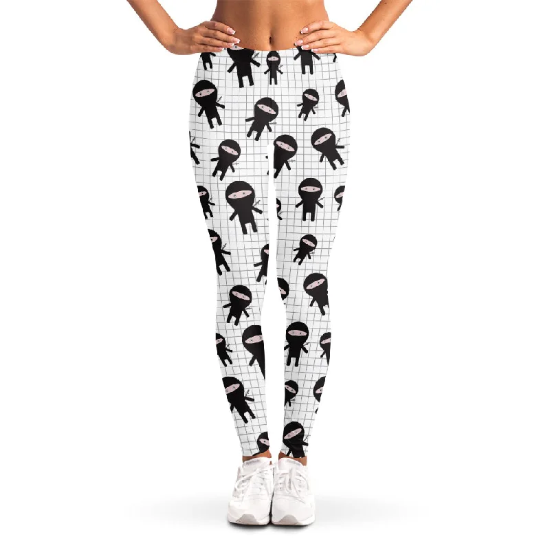 Crazy Deals Cute Ninja Pattern Print Women's Leggings
