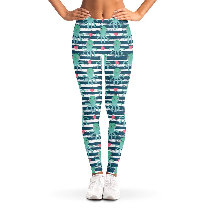 One-DAY Sale Cute Octopus Pattern Print Women's Leggings