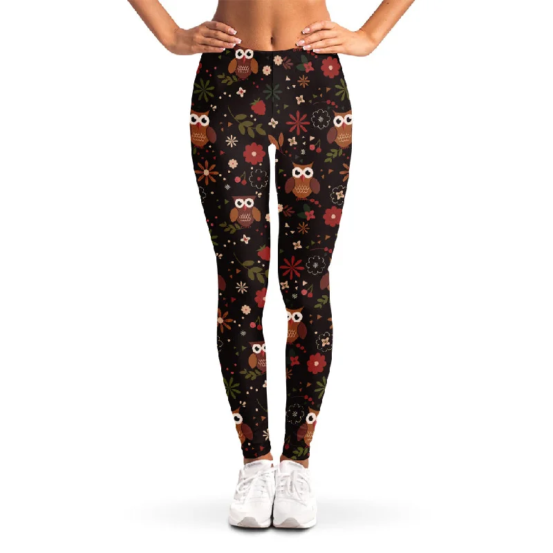 Best Bargains Cute Owl Print Women's Leggings